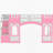 Twin Size Loft Bed In Pink With Space Storage Staircase And Sweet Decorative Window - Wood Compact Robust-1959619610