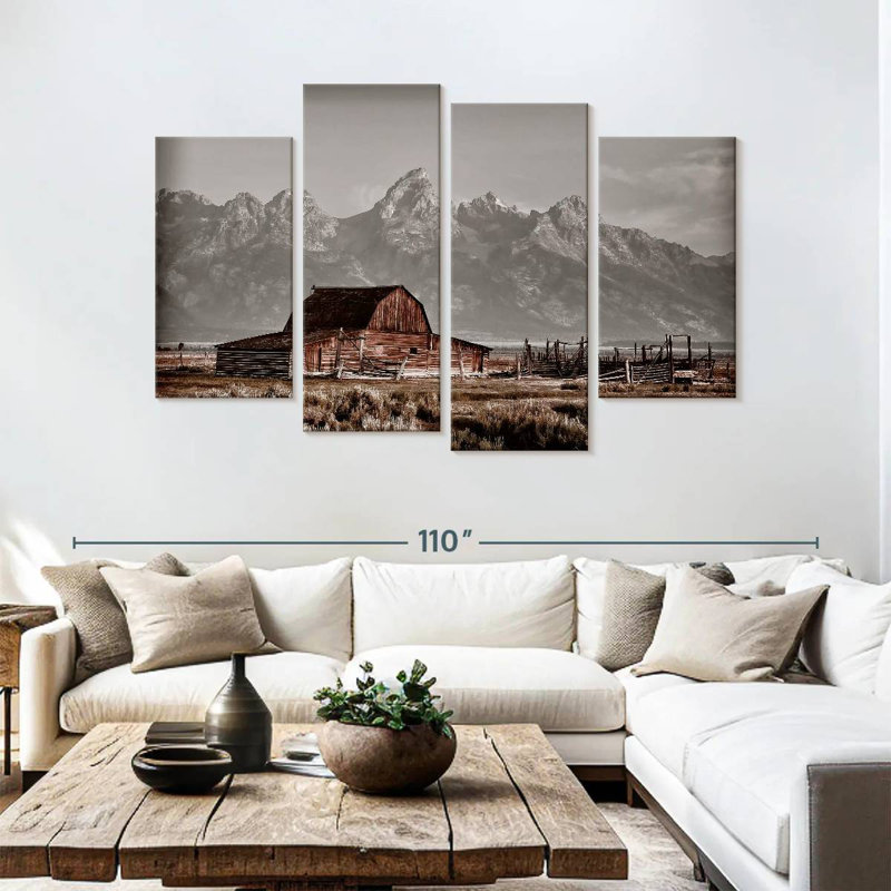 John Moutlon Barn, 54" H x 84" W