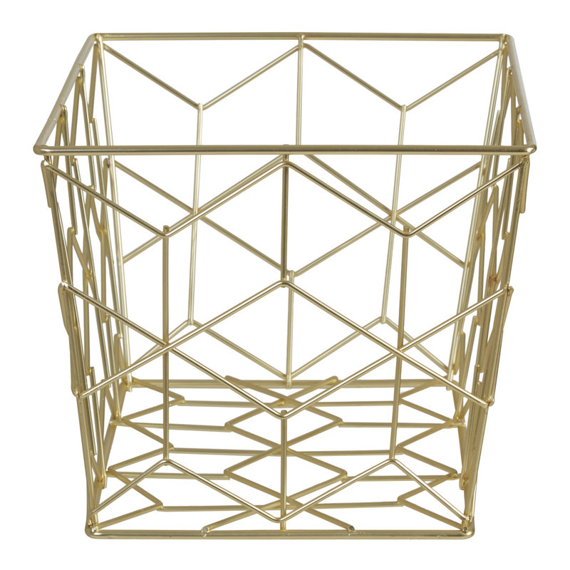 17 Stories Decorative Basket, Gold