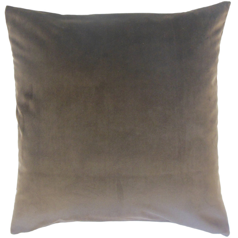 Reversible Throw Pillow, Coal, Pillow Cover Only - No Insert, 18" H x 18" W