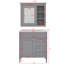 Ensemble de meuble-lavabo simple 30 po avec évier supérieur et 2 tiroirs-1446957052