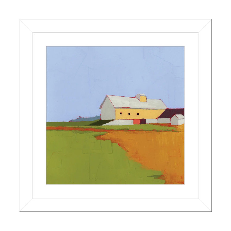 Ayrhill Farm - reproduction d'art mural - papier d'art encadré, 24" x 24", Framed Paper, White
