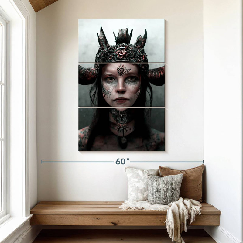 Viking Queen, 50" H x 32" W