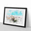 View Of Tarragona In Spain Watercolour - Framed Print-56881923-56881925