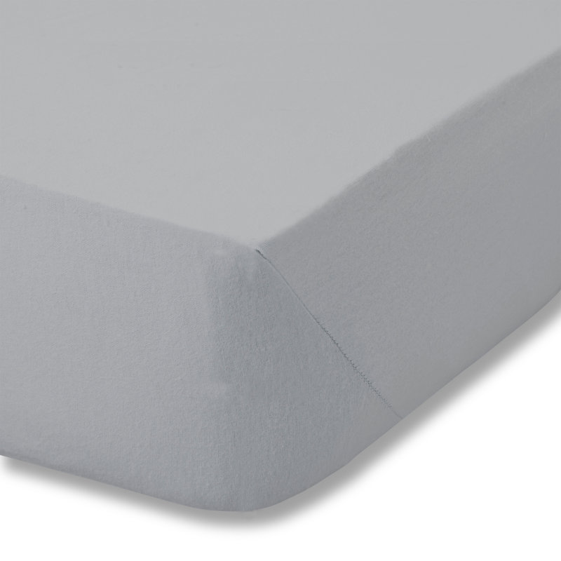 Brushed Cotton Fitted Sheet, Grey, Single (3')