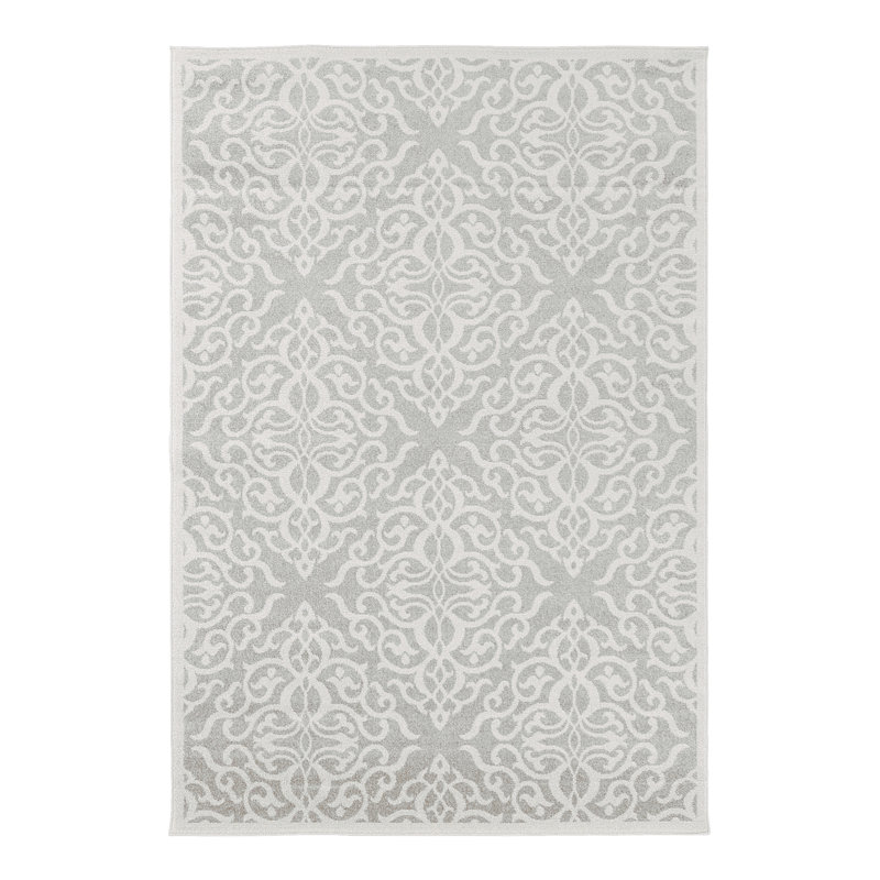 Isidore Damask Area Rug, Rectangle 122 x 183cm