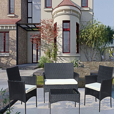 4 Piece Outdoor Patio Sofa Seat