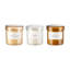 VALOA Scented Candles In Glass Containers - Set of 3