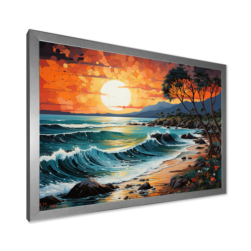 Sopris Beach Photo Tropical Vibes XXIII, H 12 po x l 20 po x P 1 po, Cadre photo argenté