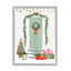 «Christmas Presents Wreath Doorstep» par Victoria Barnes - impression sur bois