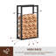 Syracause 60cm W Metal Log Rack