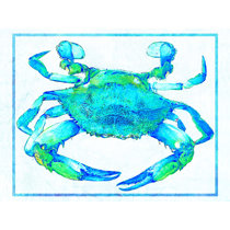 Crab Shower Curtain - Crab Love by Coastal Passion