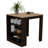 Kitchen Island Table, Two Legs, Three Side Shelves-89058585