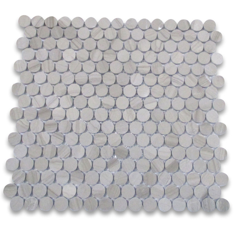 Athens Grey Marble 12 in. x 11 in. Marble Tile