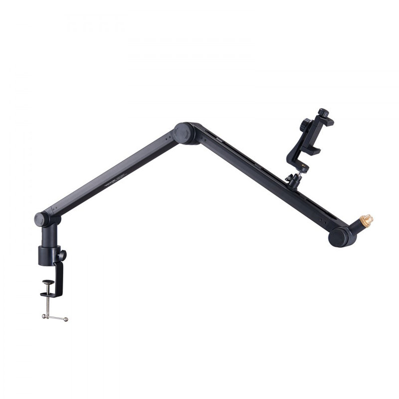 Microphone Boom Arm with Desk Mount, 360° Rotatable, Adjustable Mic Stand with 3/8" to 5/8" Adapter Port, for Recording Blue Yeti Hyperx Quadcast Blue Snowball Shure SM7B Audio Technica