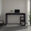 Bureau d'écriture solide avec 3 tablettes de rangement ouvertes sur le côté, espace de travail supérieur, bureau d'ordinateur autoportant pour le bureau à domicile, la chambre à coucher ou le salon