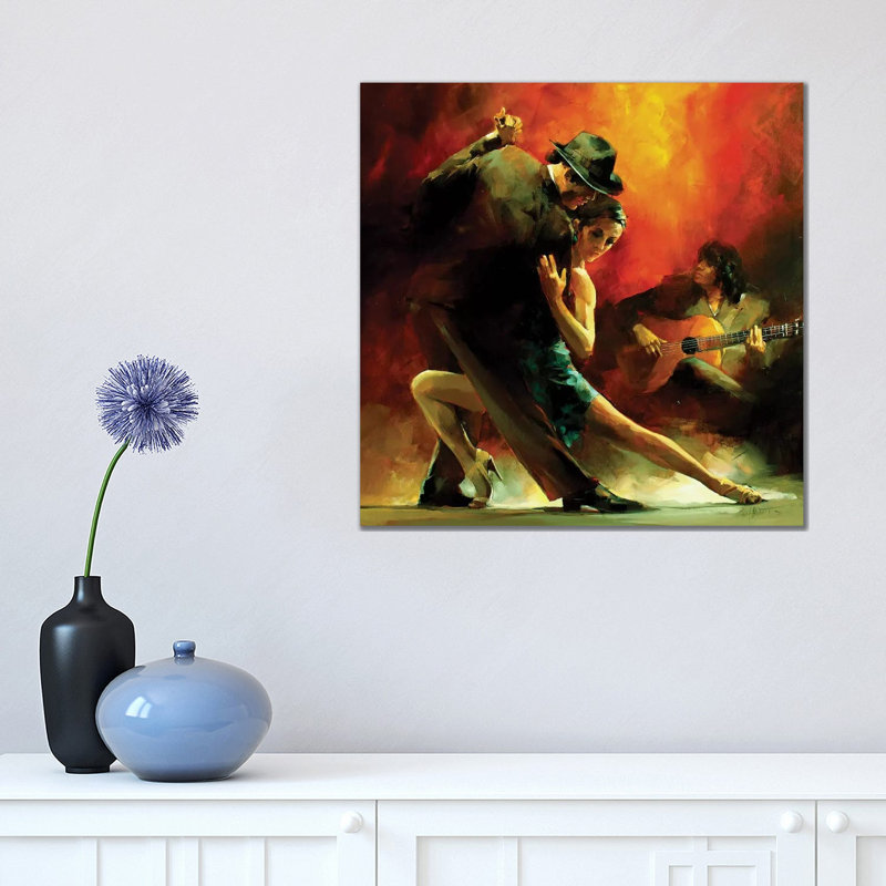 Tango Argentino III by Willem Haenraets - Wrapped Canvas Painting, 45.72 cm H x 45.72 cm W x 3.175 cm D