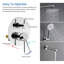 Fixation murale circulaire avec valve brute-74877371