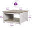 Table basse carrée avec rangement Vesely Farmhouse-1558767283