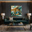«Big Cats», art léopard sur toile beige-829415347