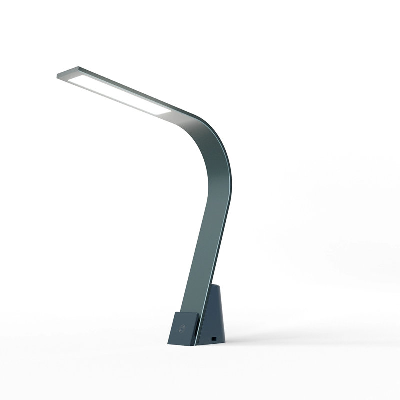 Lampe de travail Lux Brooklyn, aluminium brossé, Noir, noir, noir, noir