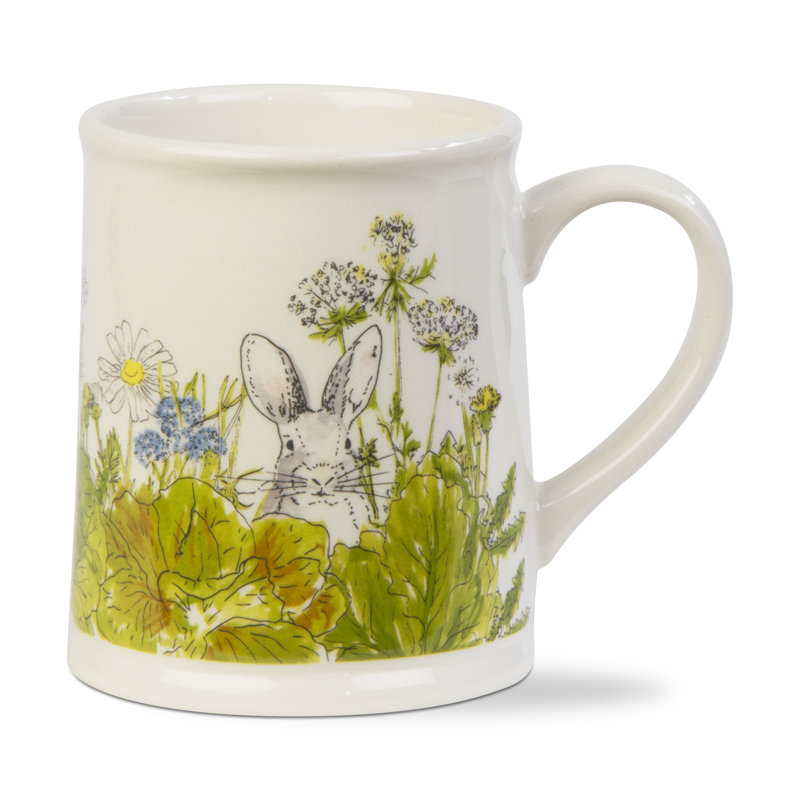 Tasse à café datant du lapin de jardin, cadeau de Pâques