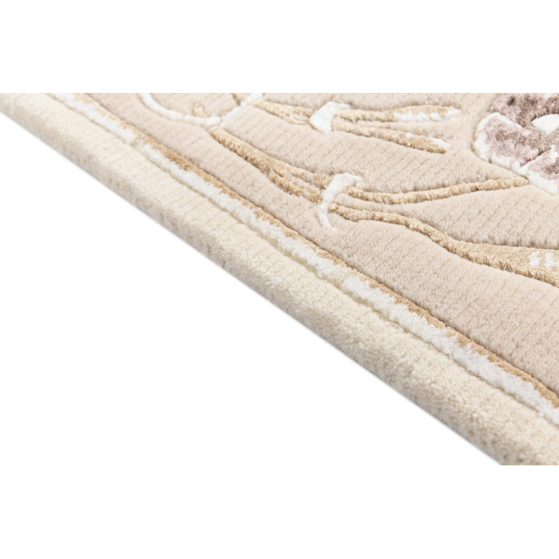 Tapis de couloir beige Indira