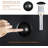 Davivy 13.4" Black Ceramic Rectangular Vessel Bathroom Sink with Pop Up Drain