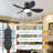 32" Flush Mount Low Profile Ceiling Fan With Light And Remote/app Control-1851593784-1851593791