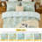 Kingrest Luxury 100% Cotton King Duvet Cover Set Floral Printed Soft & Breathable 3 Pieces King Bedding Sets, Pattern King Comfy Duvet Cover Set, with Zipper Closure-121974525-117287712