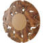 Sotera Round Wood Wall Mirror