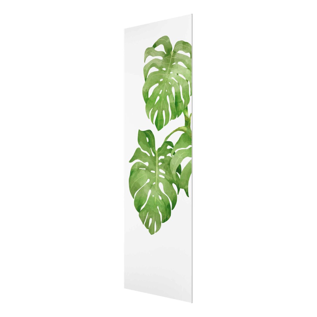 Glasbild Monstera