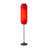 Lollipop Floor Lamp - Black Nickel,  Linen Double Shade, On/Off Pull Chain-114251943