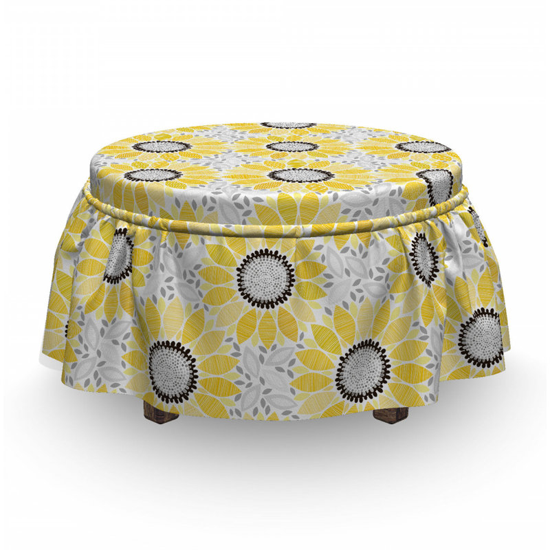 Box Cushion Ottoman Slipcover