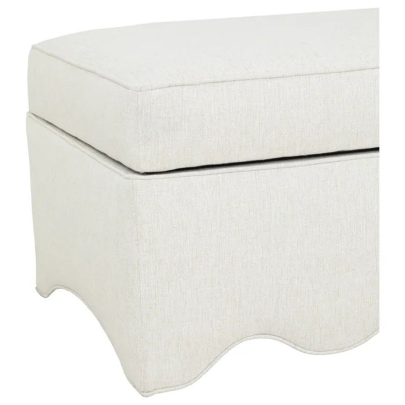 Upholstered Storage Bench, 3326 Denim