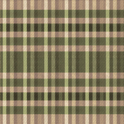 Tapis brun en laine à carreaux Grier