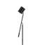 Lampe sur pied avec gradateur tactile, bras réglable en angle de 68 pouces, métal noir