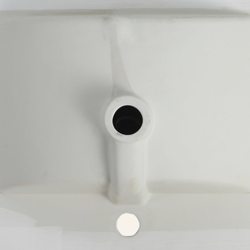 Plateau de meuble-lavabo en céramique 24 po, P 24 po x l 18,3 po x H 6,7 po (seulement le lavabo)