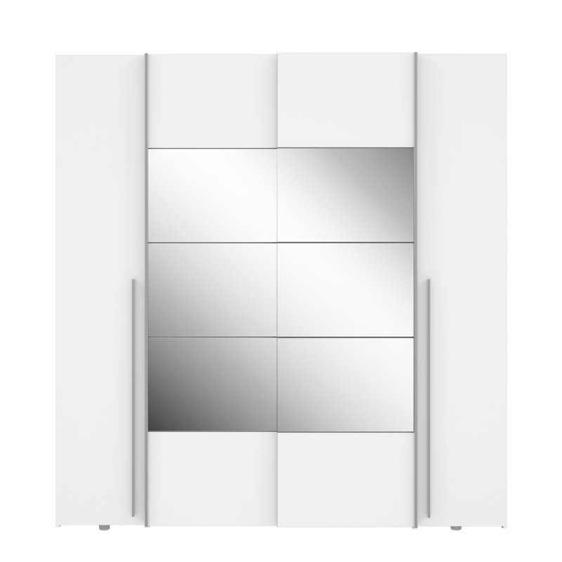 Koran No Wardrobe, 210.5cm H x 200.1cm W x 61.2cm D, White