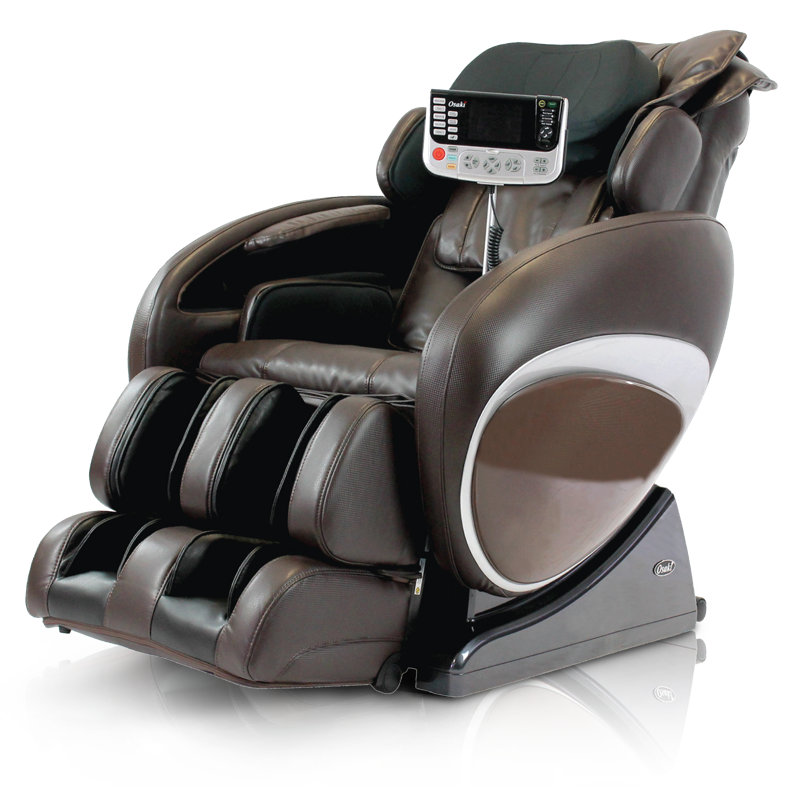 Fauteuil de massage OS 4000T, Similicuir brun