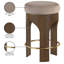 Tabouret de comptoir rembourré en velours Bocceli-1008462358-1008462366