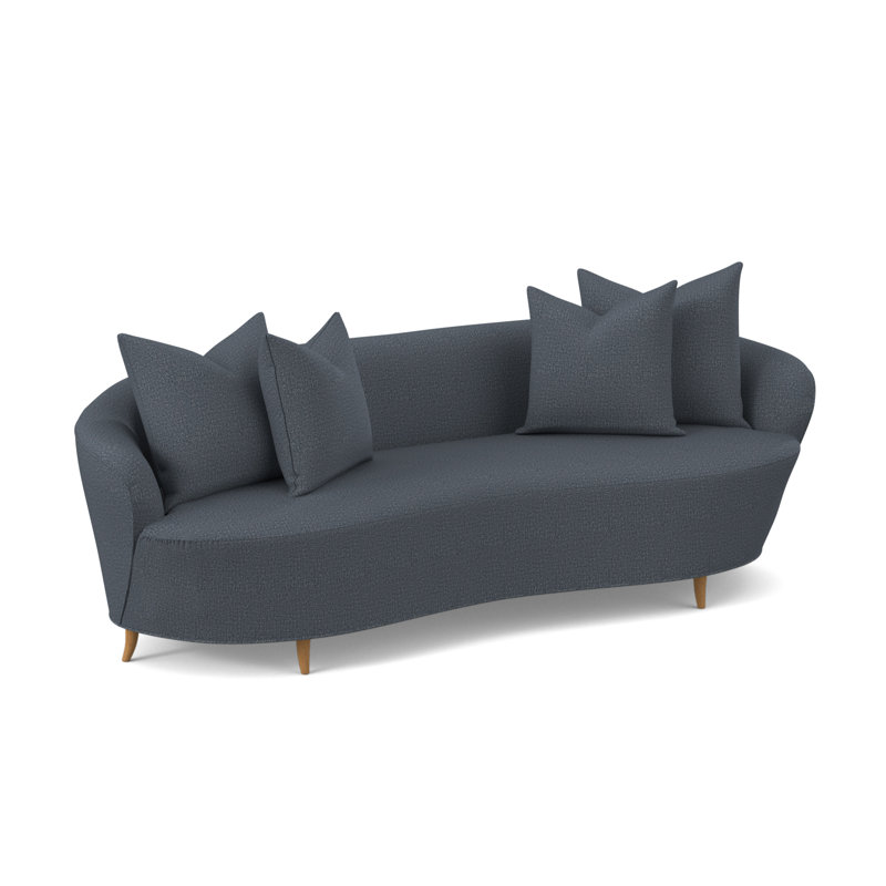 Boomerang Sofa, Amber, Filigree Ivory 100% Polyester