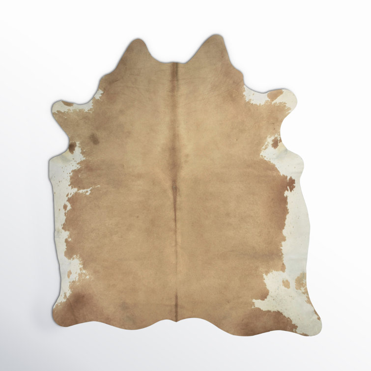 Charlize Handmade Cowhide White/Beige Rug
