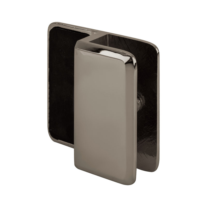 Butoir de porte de douche sans cadre BDSwell, Nickel poli