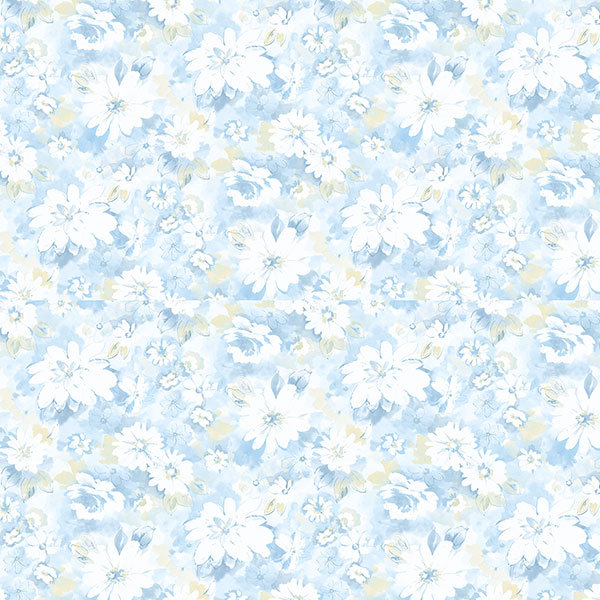 Rouleau de papier peint à chaînettes 32,7 pi x 20,5 po Heilyn, Bleu / jaune