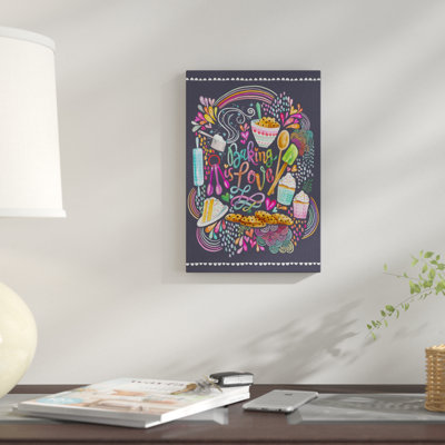 «Bake Is Love», reproduction d'impression sur toile tendue