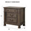 Transitional Style 1Pc Nightstand USB Port Felt Lined Top And Dovetail Drawers Bedroom Furniture