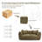Compressed Sofa, Two-Seat Bean Bag Sofa With Pillows And Armrests For Bedroom Living Room-740326522