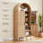 71 Inch Tall Arched Cabinet, Kitchen Pantry Cabinet With Doors & Shelves-2078799741