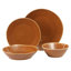 Bloomhouse Montecito Breeze 16 Piece (Service for 4) Double Plates and Bowls Stoneware Reactive Glaze Dinnerware Set - Laguna Dawn-497758630